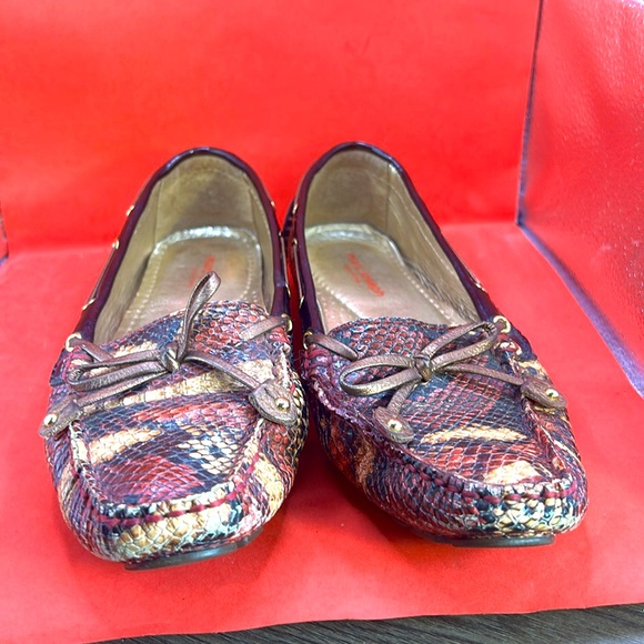 Mark Joseph Cypress Hill loafers snake print leather size 7.5 great condition - Picture 2 of 5